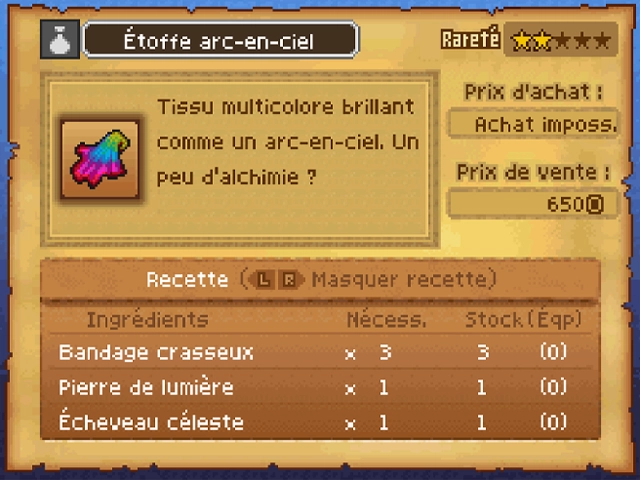 Quête : Larmes du soir, espoir